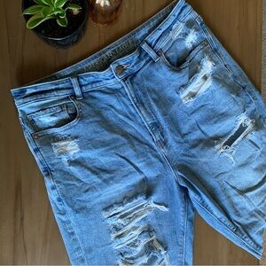 American Eagle Outfitters Distressed Blue Jeans